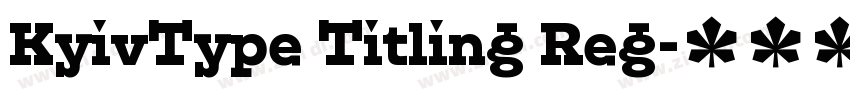KyivType Titling Reg字体转换